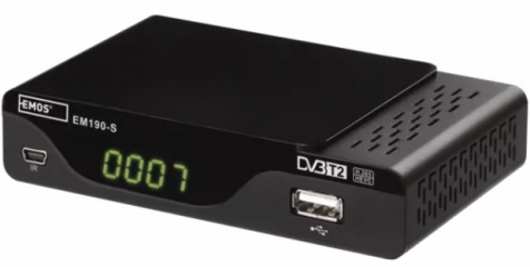 EMOS EM190-S HD HEVC 265 DVB-T2 vevők&eacute;sz&uuml;l&eacute;k