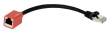 Hosszabb&iacute;t&oacute; Ethernet S/FTP Cat 6a , RJ45 aljzat &ndash; RJ45 dugasz, 20 cm, LogiLink NP0079N