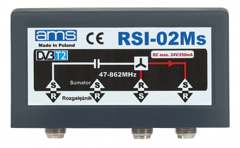 Antennaoszt&oacute; - K&uuml;lt&eacute;ri k&ouml;z&ouml;s&iacute;tő RSI-02Ms