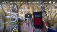 DVB-T/T2 jelek mérése digiair PRO T2 műszerrel 